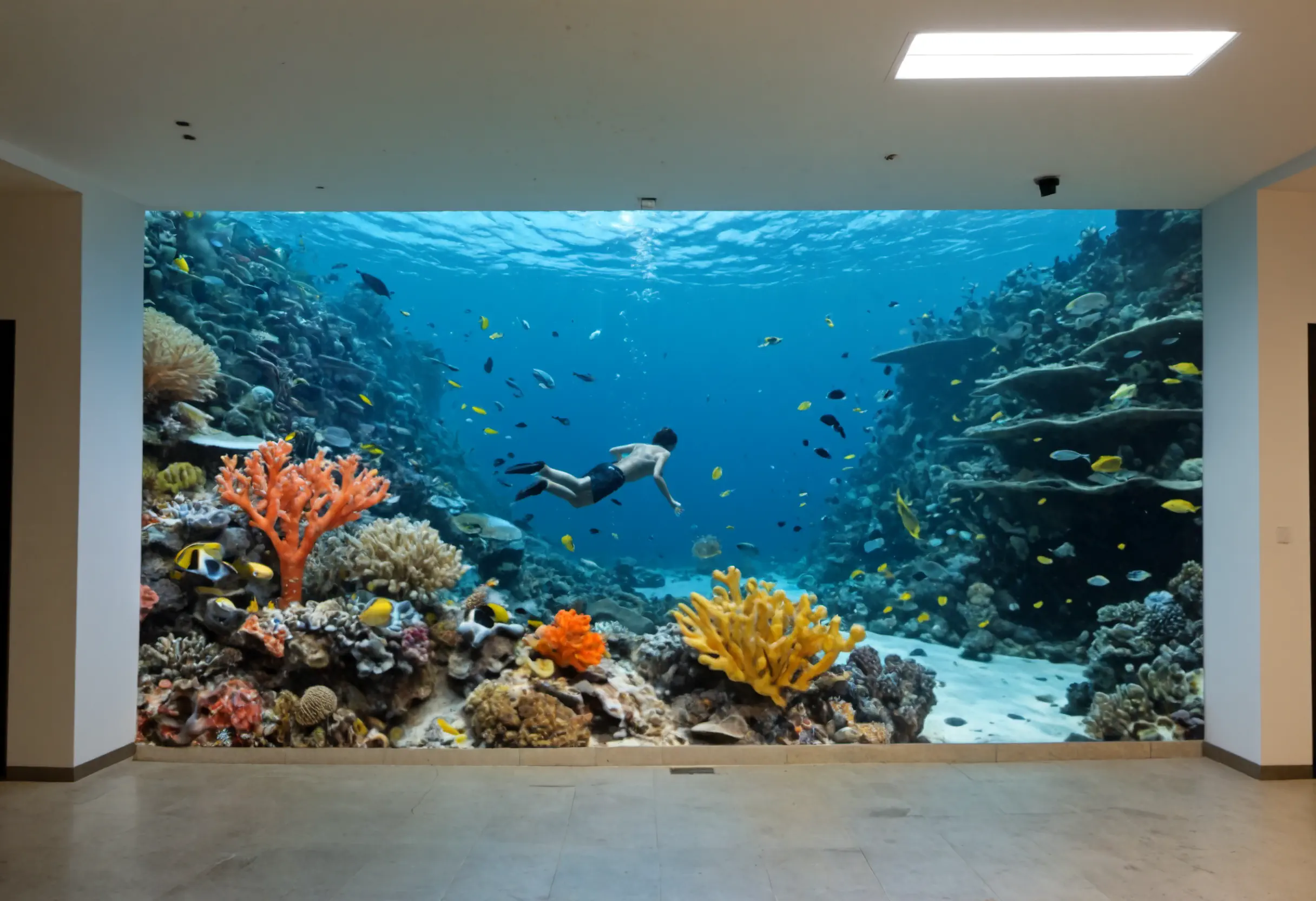 Commercial mural project by Tryjax Construction